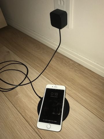 iPhone8　ワイヤレス充電