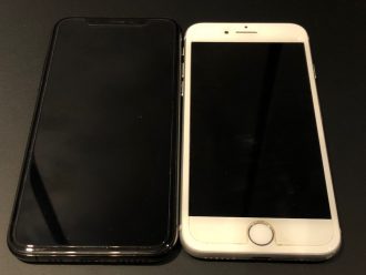 iPhoneXS　iPhone8　デザイン比較