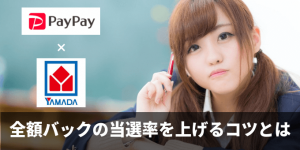 paypay　ヤマダ電機　全額バック　コツ