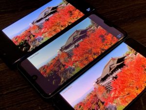 Xperia 1　Galaxy S10　AQUOS R3　画質　比較