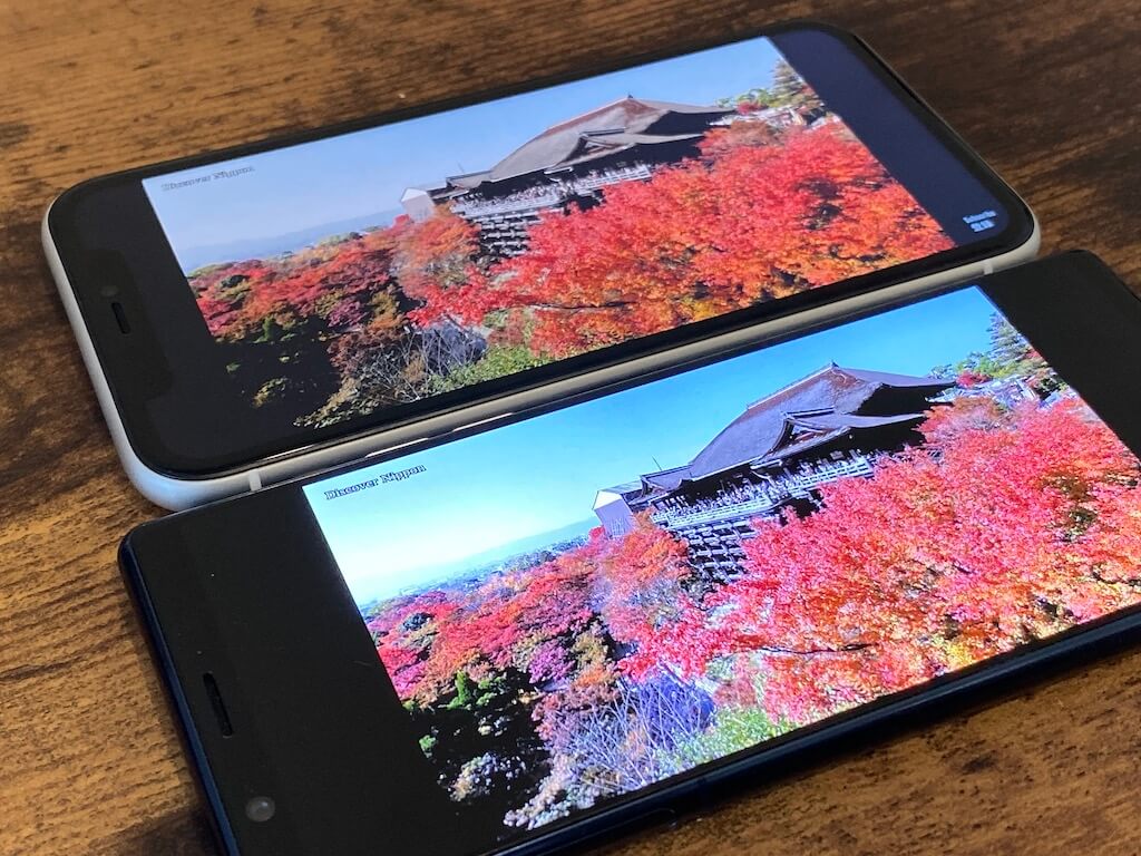 Xperia5　iPhone11　画質　比較