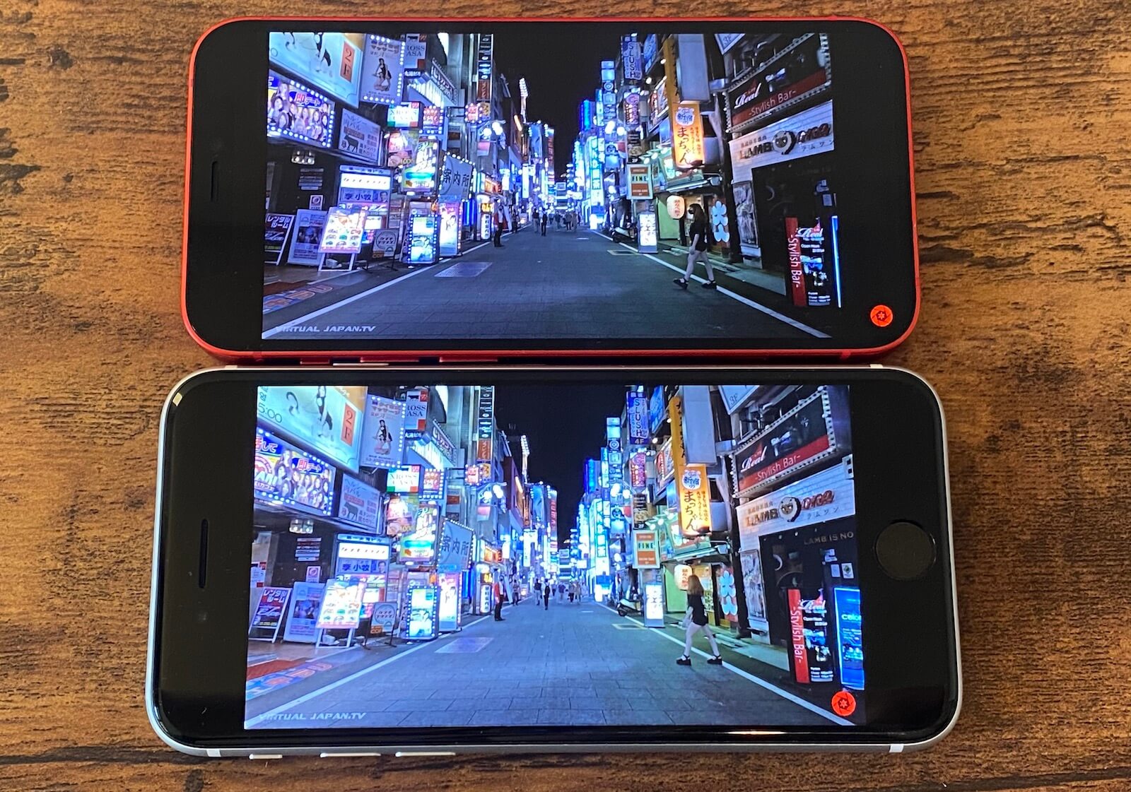 iPhone 12　se 画質の比較